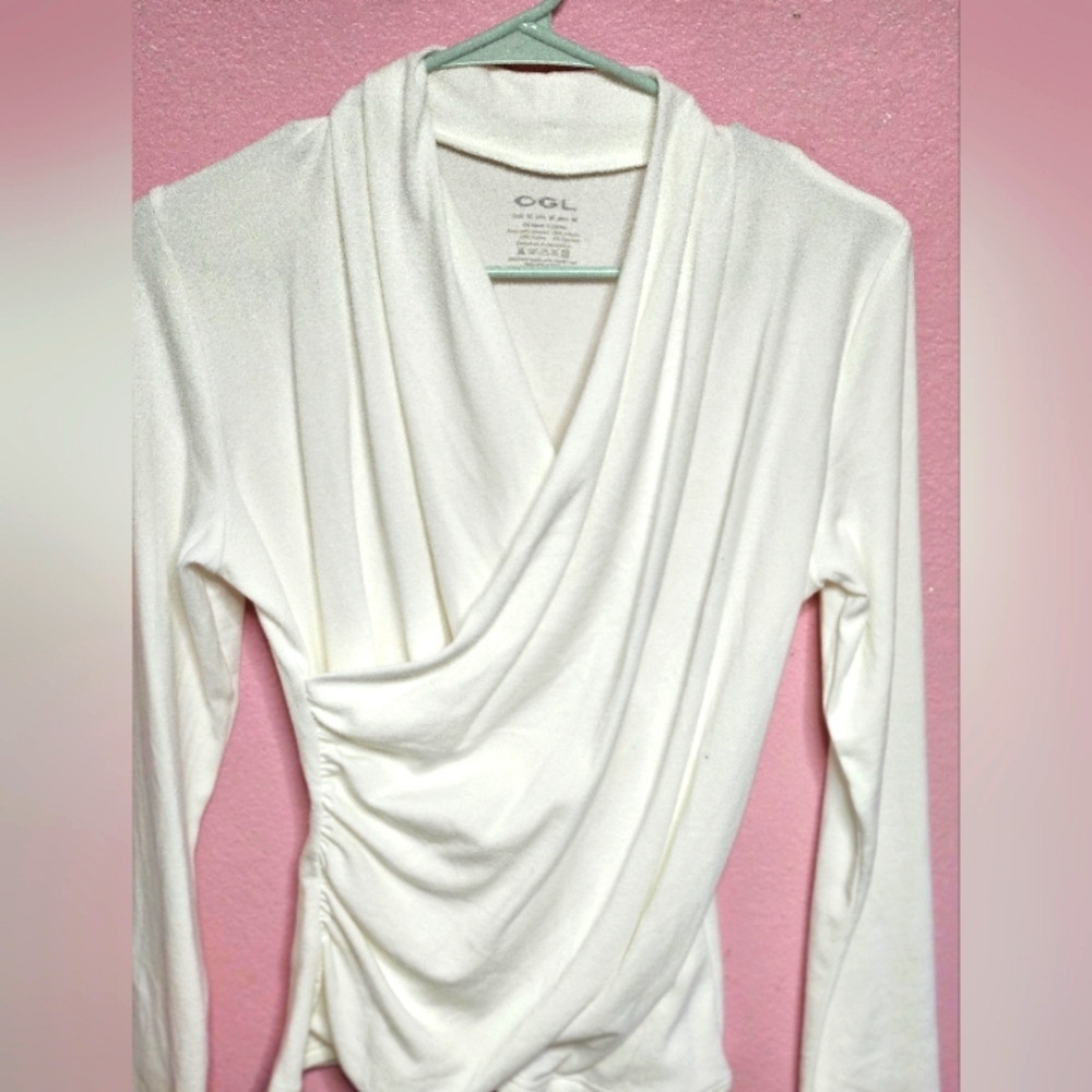 OGL White Long Sleeve Top